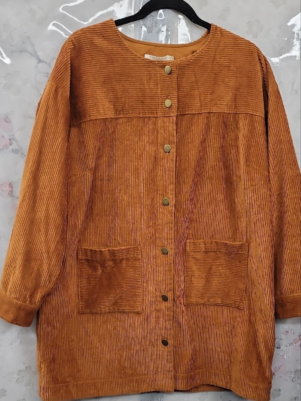 Christy Dawn The Candice Dress Cognac Corduroy Size Large - Picture 4 of 9